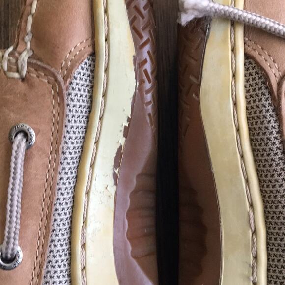 Sperry Top-Sider tan leather boat shoes - Picture 6 of 7